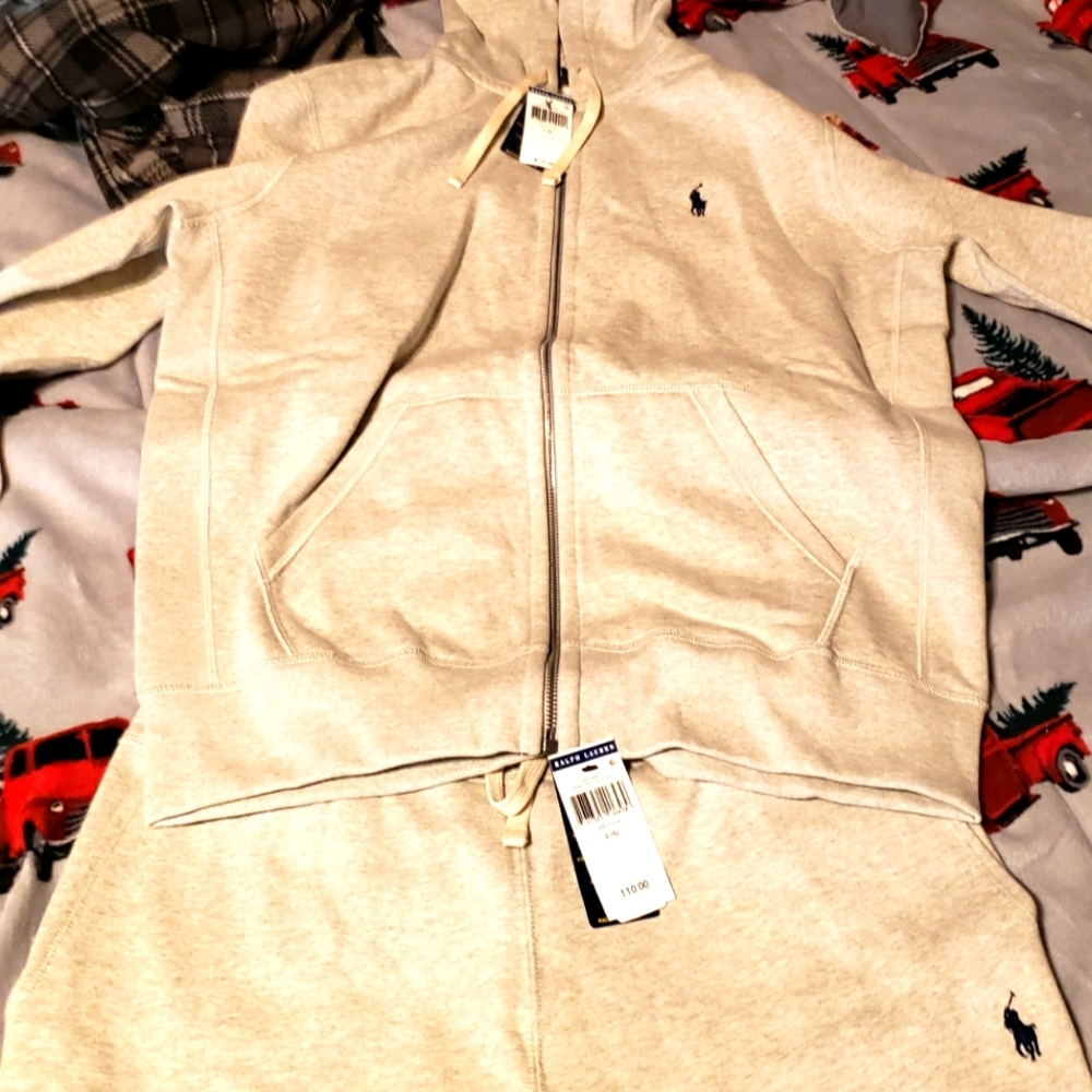 Brand new Ralph Lauren polo hoddie and pants
